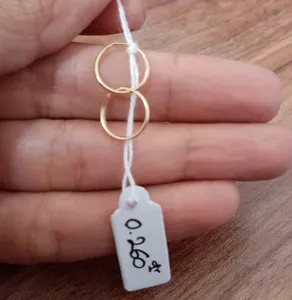 تجریه خرید گوشواره طلا 18 عیار زنانه با طرح حلقه ای ساده مدل DK458