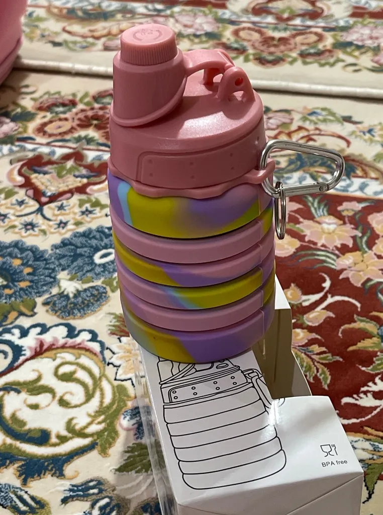 قمقمه مدل آکاردئونی تاشو  New06 گنجایش 0.5 لیتر