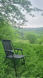 صندلی تاشو سفری مدل تاشو هفت فنره ارتفاع پایه 45 سانتی متر