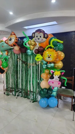 مجموعه 74 عددی تم تولد مستر تم طرح حیوانات جنگل کد 1