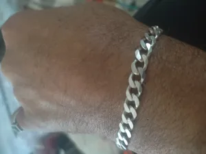 تجریه خرید دستبند نقره مردانه کد HN770