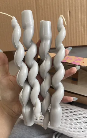 شمع مدل قلمی پیچ بسته 4 عددی