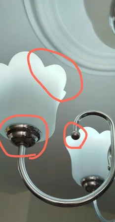 لوستر 5 شعله چشمه نور کد 856.5