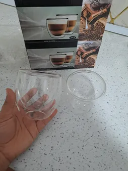 لیوان دوجداره کد250 بسته 2عددی