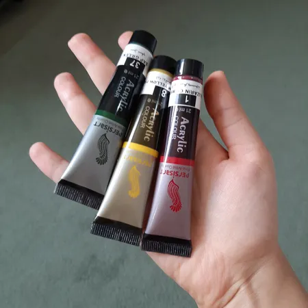 رنگ اکریلیک پرسیس آرت کد 110002120حجم 21 میلی لیتر بسته 12 عددی