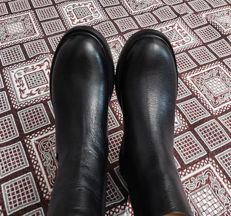 نیم بوت زنانه چرم تهران مدل P34