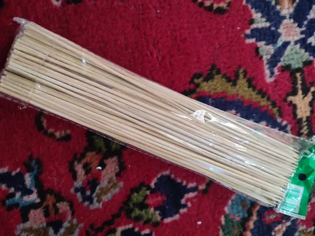 سیخ مدل چوبی کد A25 AAA بسته 80 عددی