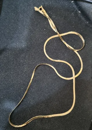 زنجیر طلا 18 عیار زنانه طلای مستجابی مدل هزینگبون  کد H45