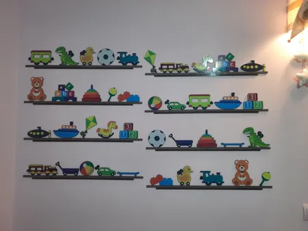 استیکر چوبی باروچین طرح Toys