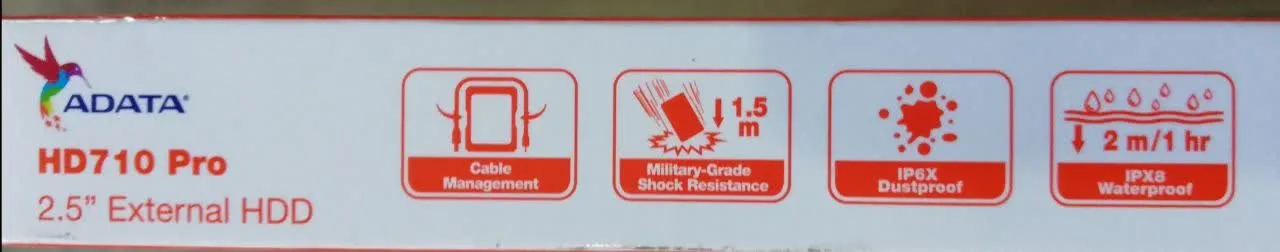 هارد اکسترنال ای دیتا مدل HD710 Pro ظرفیت چهار ترابایت دارای رابط USB Type-A 3.0