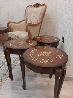 میز عسلی مدل AA01 مجموعه سه عددی
