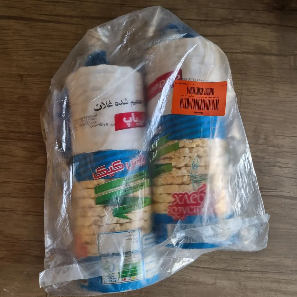 رایس کیک برنجین بدون شکر دلی پاپ - 110 گرم بسته 2 عددی