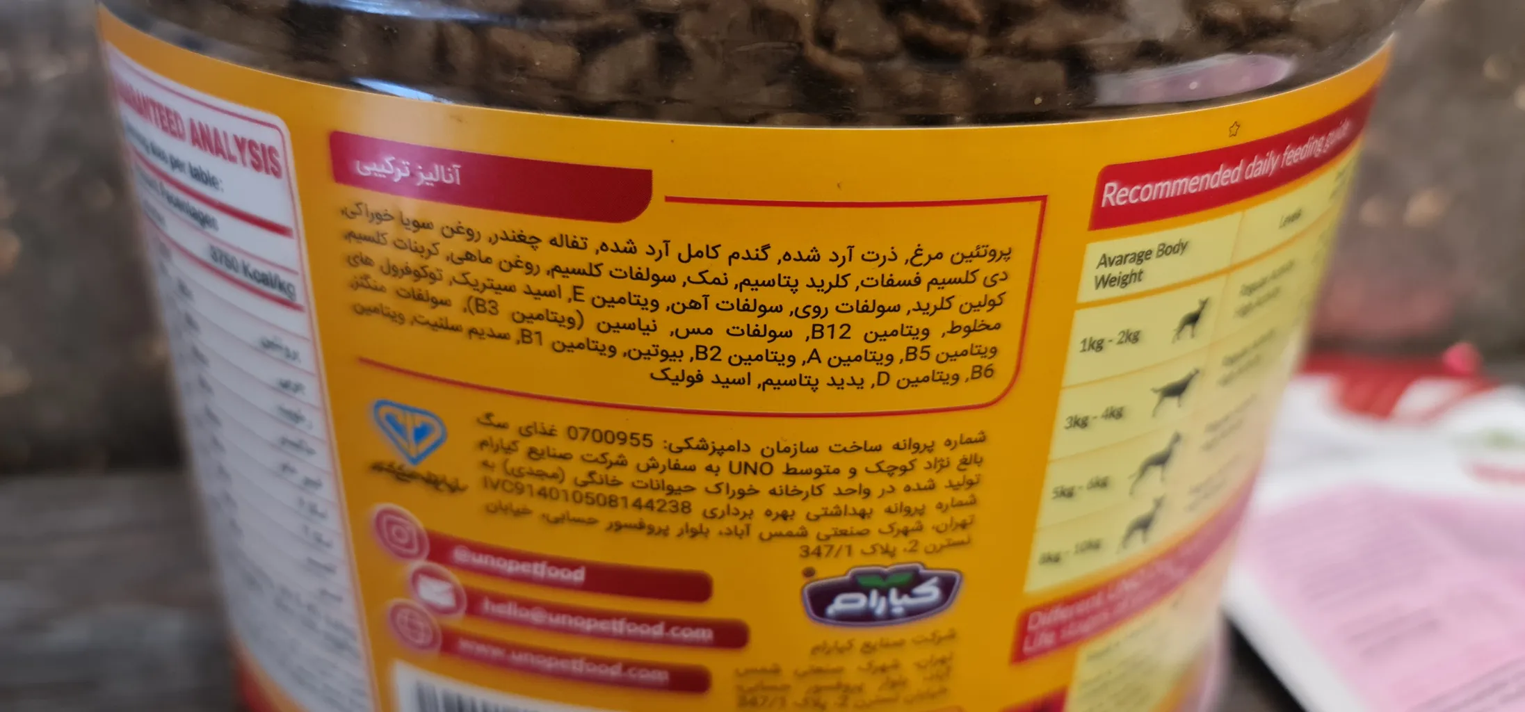 غذای خشک سگ اونو مدل بالغ نژاد کوچک و متوسط وزن 2 کیلوگرم