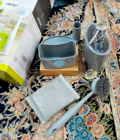 پمپ مایع ظرفشویی لیمون مدل MD1139 به همراه اسکاچ