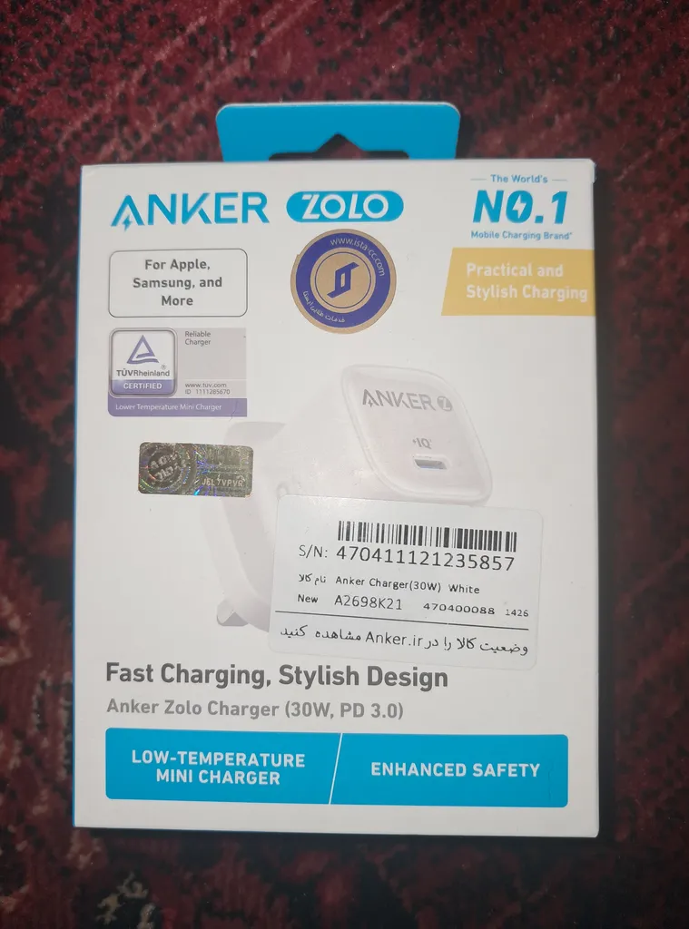 شارژر دیواری 30 وات انکر مدل Zolo A2698