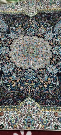 رومیزی ترمه نگین خاتم یزد طرح افشاری کد SRM