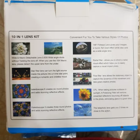 لنز کلیپسی موبایل اپیکسل مدل APL-DG10 مجموعه 10 عددی