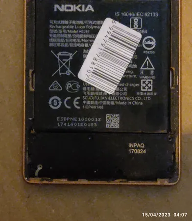 باتری موبایل مدل HE319 ظرفیت 2630 میلی آمپر ساعت مناسب برای گوشی موبایل نوکیا 3