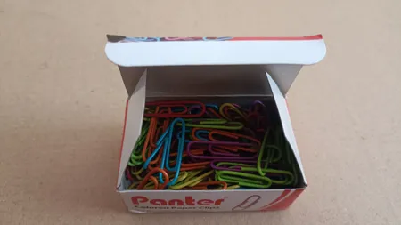 گیره کاغذ پنتر مدل رنگی سایز 28 میلی متر - بسته 100 عددی