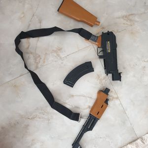 ست اسباب بازی تفنگ طرح کلاشینکف مدل AK-47