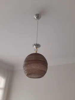 لوستر تک شاخه مدل توپ کد 18