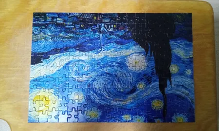 پازل160تکه مینیاتور طرح شب پرستاره ونگوگ کد 01562