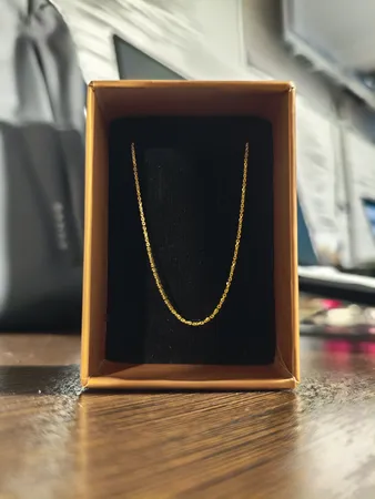 زنجیر طلا کم اجرت 18 عیار ناریا مدل فلامینگو