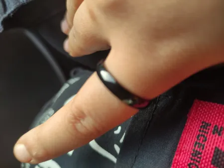 انگشتر مدل رینگ ساده 124 رنگ مشکی