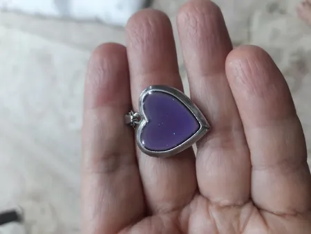 گردنبند زنانه مدل قاب عکس جادویی حرارتی طرح قلب