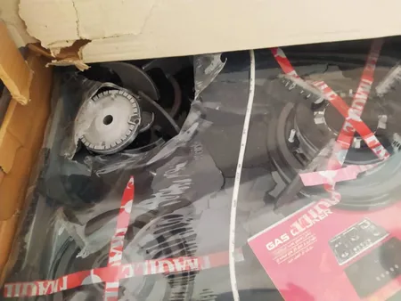 اجاق گاز صفحه ای آژینه مدل گلس