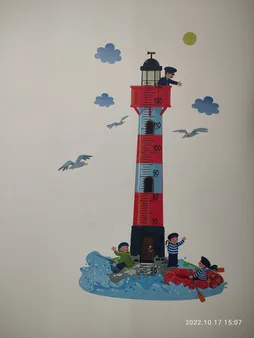 استیکر اندازه گیری قد ژیوار مدل فانوس دریایی