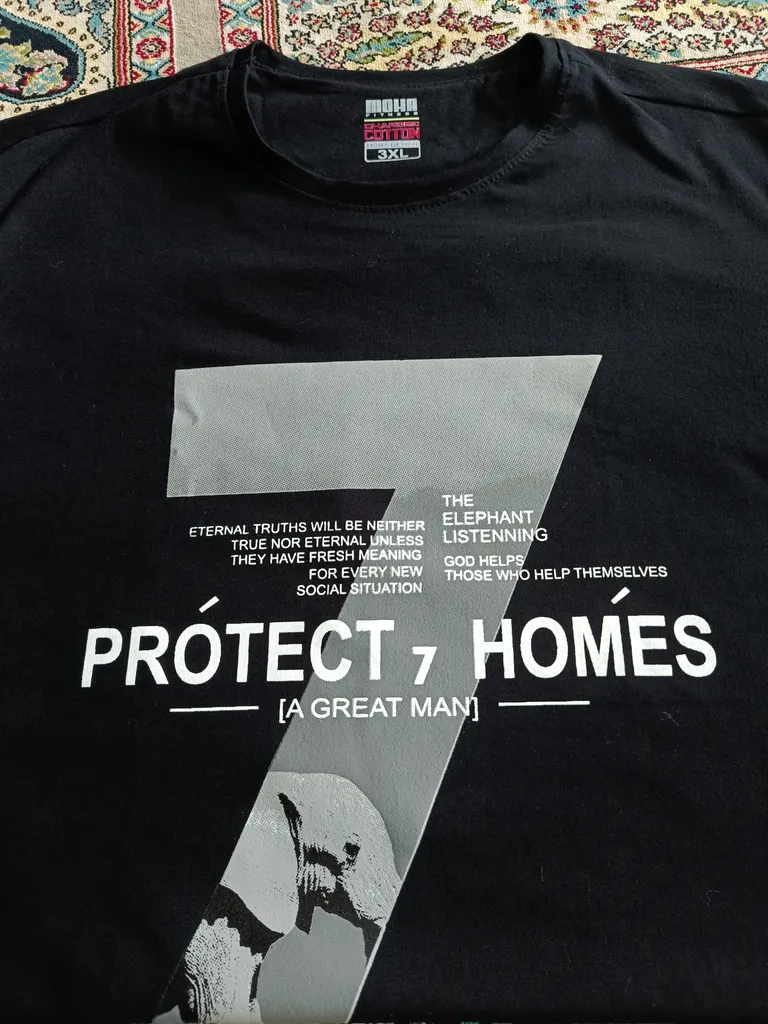 تی شرت آستین کوتاه مردانه موها فیتنس مدل 7B