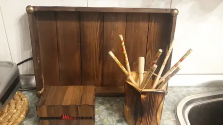 جا قاشقی چوبی آرونی مدل SWORD