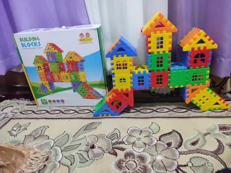 بازی ساختنی بلوک های خانه سازی 72 تکه