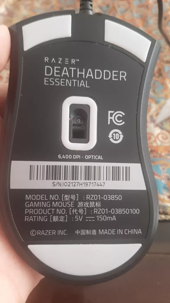 ماوس مخصوص بازی ریزر مدل DeathAdder Essential