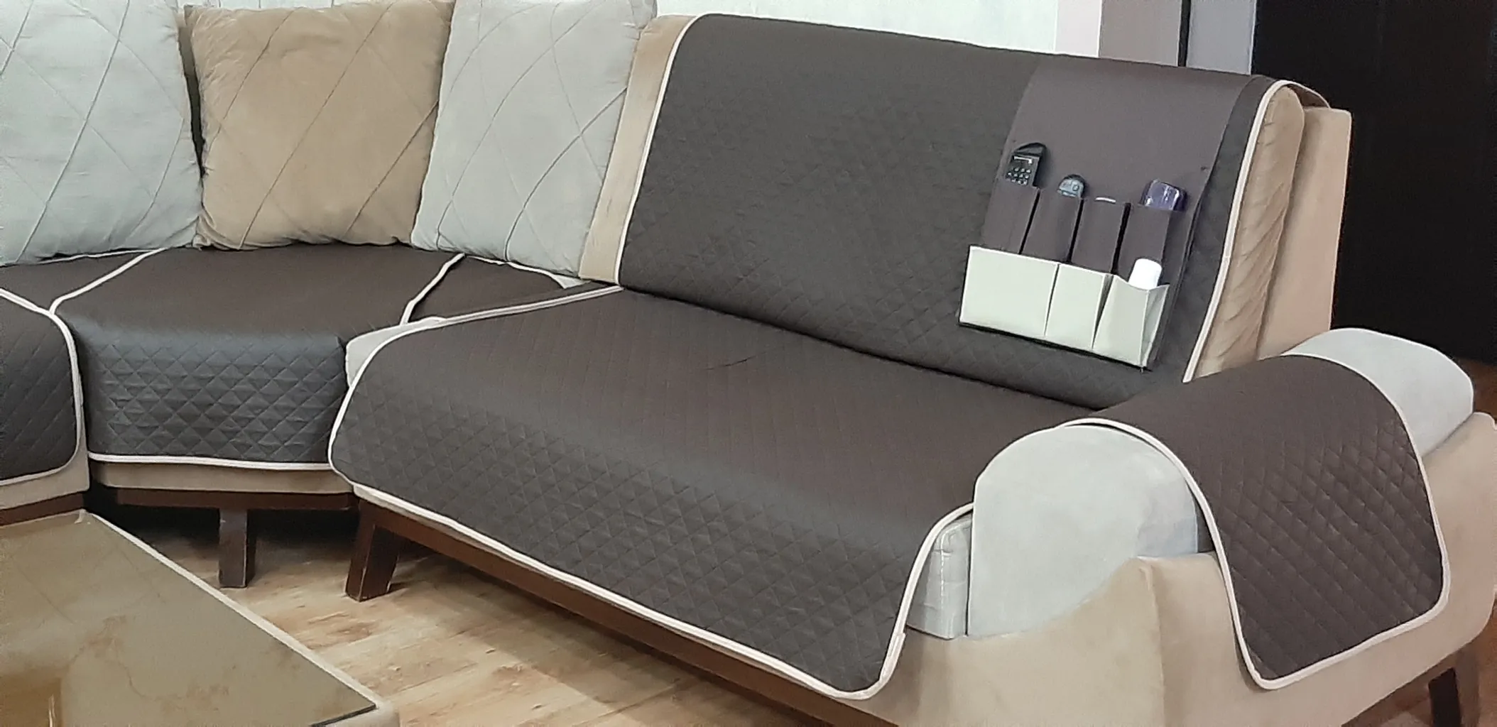 کاور مبل 7 نفره مدل 7-150 مجموعه 4 عددی