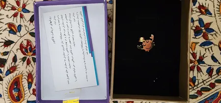آویز گردنبند طلا 18 عیار دخترانه مایا ماهک مدل MM1147