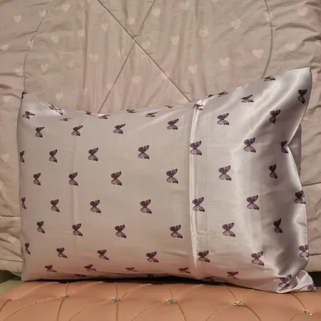 رو بالشی مدل ساتن ابریشم طرح پروانه