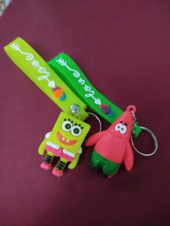 جاکلیدی مدل سیلیکونی طرح باب اسفنجی و پاتریک بسته 2 عددی