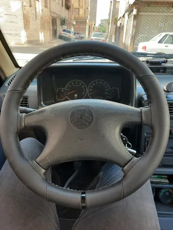 روکش فرمان کاور پلاس مدل PR-LUXE-RD به همراه سردنده وگردگیر و روکش ترمزدستی و کاور سویچ مناسب برای پراید