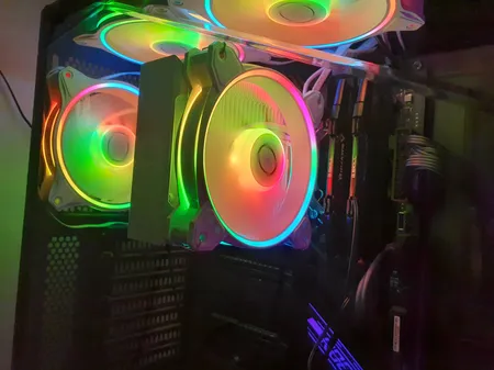 خنک کننده پردازنده کولر مستر مدل Hyper 212 Halo White ARGB