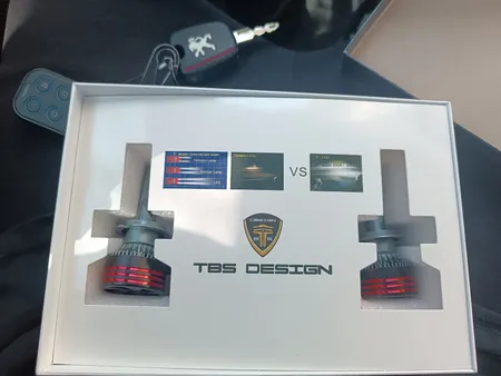 هدلایت تی بی اس دیزاین مدل M8 Pro Max پایه H7 بسته 2 عددی