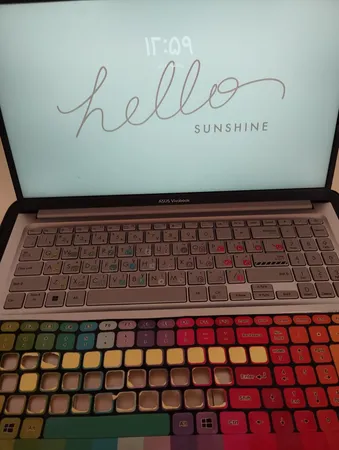 برچسب کیبورد طرح پالت کد 1 با حروف فارسی