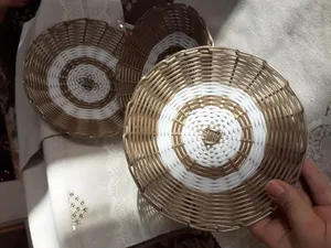 تجریه خرید سبد حصیر بافی ارغوان سازان مدل بهار مجموعه 3 عددی