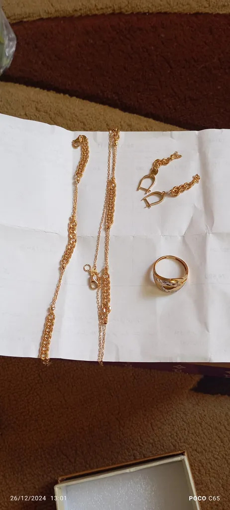 نیم ست طلا 18 عیار زنانه قلب اقیانوس مدل کارتیر البرنادو زنجیری