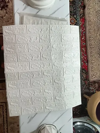دیوارپوش مدل فومی طرح آجر بسته 3 عددی
