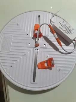 پنل سقفی ال ای دی 40 وات مدل فول لایت 510 طرح فنر متغیر توکار گرد بسته 2 عددی