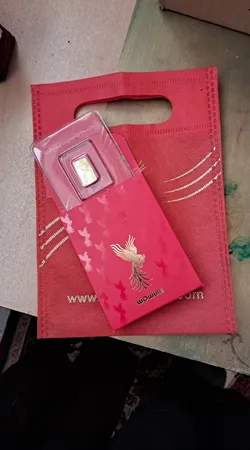 شمش طلا 24 عیار ایران‌شمش مدل سیمرغ