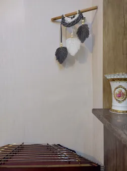 آویز بافتنی مدل مکرومه  MacHang379