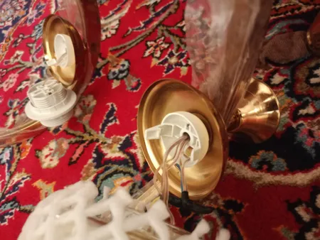 لوستر سه شعله مدل فنری f3